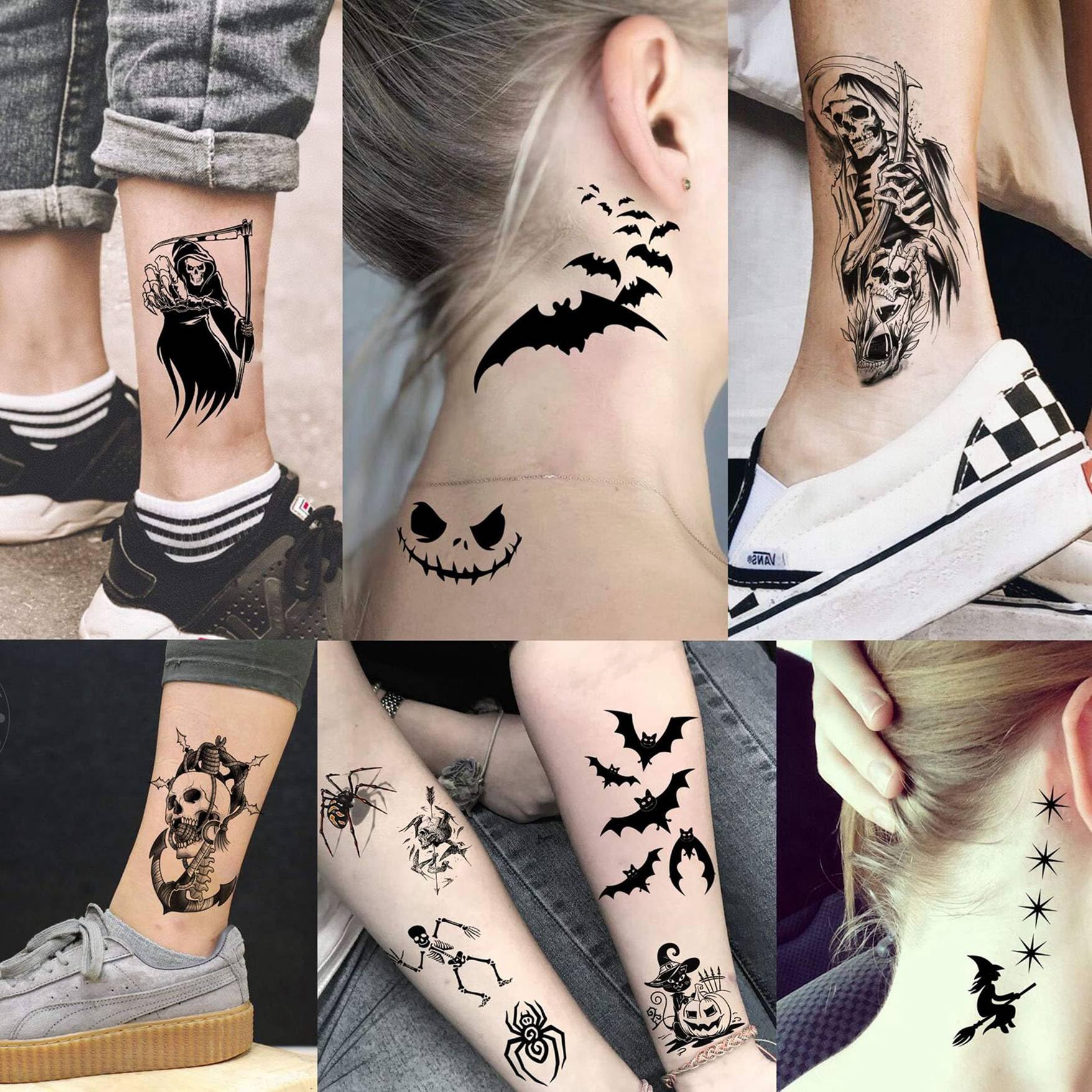 Amazon.com : 52 Sheets Halloween Temporary Tattoos For Kids Boys